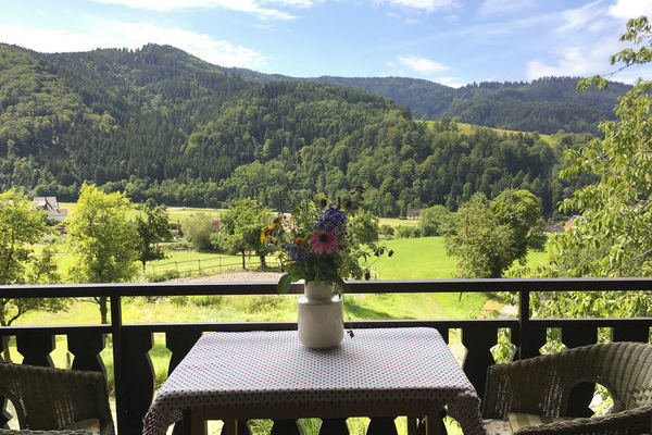 Blick vom Balkon - Ferienwohnung "Kpfle"